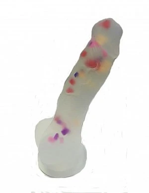 Фаллоимитатор с мошонкой на присоске Dildo цветной 19 см — купить в секс-шопе LoveDoctor