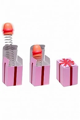 Фаллос на пружине Lil Dick in a Box — купить в секс-шопе LoveDoctor