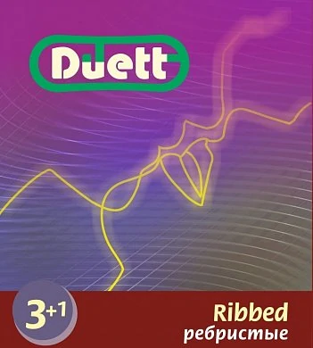 Презервативы Duett ребристые 4 шт — купить в секс-шопе LoveDoctor