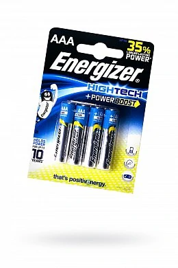 Мизинчиковые батарейки типа ААА Energizerl LR03 Hightech 4 шт — купить в секс-шопе LoveDoctor