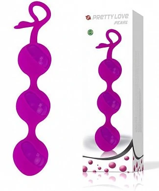 Вагинальные шарики Sextoys силиконовые фиолетовые — купить в секс-шопе LoveDoctor
