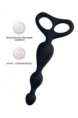 Анальная втулка Popo Aquilae черная 18 см — купить в секс-шопе LoveDoctor