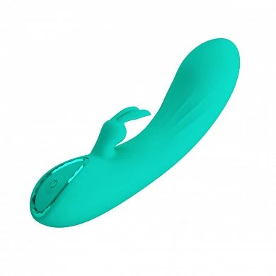 Массажёр-кролик с мощной вибрацией DJ Stick бирюзовый — фото 3