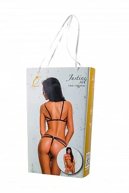 Топ и стринги Me Seduce Bond Me Justine красные L/XL — фото 4
