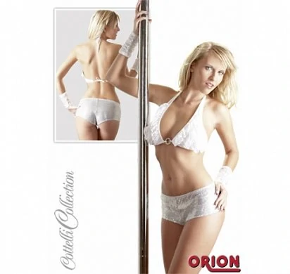 Топ и шортики Cottelli Collection Диско S белый — купить в секс-шопе LoveDoctor