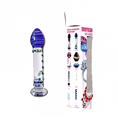 Фаллоимитатор стеклянный Glamur 17 х3,5 см — купить в секс-шопе LoveDoctor
