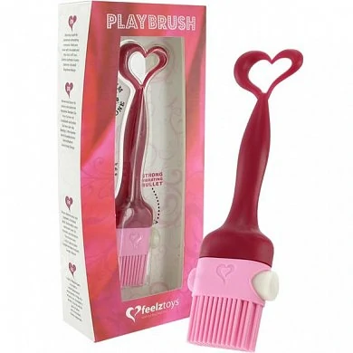 Силиконовая кисточка с вибрацией Playbrush — купить в секс-шопе LoveDoctor