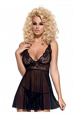 Бэби долл и стринги Imperia Babydoll Obsessive черные XXL — купить в секс-шопе LoveDoctor