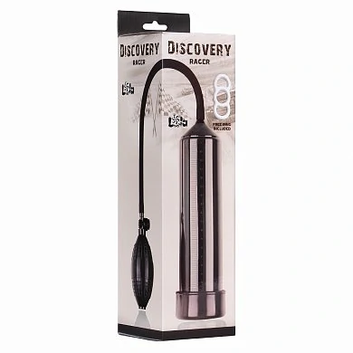 Вакуумная помпа черная Discovery Racer 25 см — купить в секс-шопе LoveDoctor
