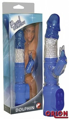 Вибратор имеет две скорости вибрации, работает очень тихо. Полная длина 22.5 см, диаметр 2.5-3 см.