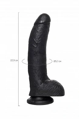 Фаллоимитатор Pipedream King Cock с мошонкой черный 25 см — фото 10
