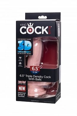 Фаллоимитатор Pipedream King Cock с мошонкой телесный 20,3 см — фото 8