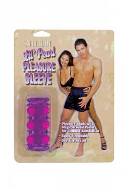 Насадка Silicone Lil' Pearl Pleasure Sleeve с бусинками — купить в секс-шопе LoveDoctor