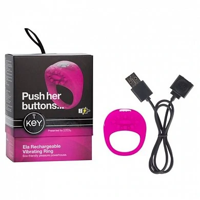 Вибронасадка Key by Jopen-Ela-Raspberry Pink розовая 5 см — купить в секс-шопе LoveDoctor