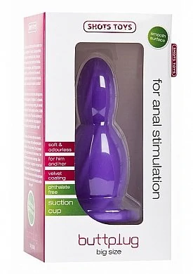 Анальная втулка Big Buttplug фиолетовая 19,4 см — фото 3