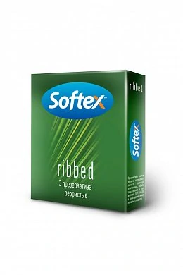 Презервативы Softex Ribbed ребристые № 3 шт — купить в секс-шопе LoveDoctor