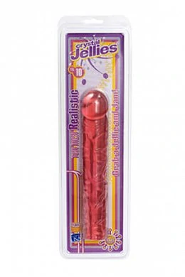 Фаллоимитатор Cristal Jellies 10" розовый — купить в секс-шопе LoveDoctor