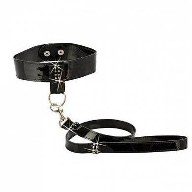 Поводок со стразами Bound By Diamonds Leash Collar Set — купить в секс-шопе LoveDoctor