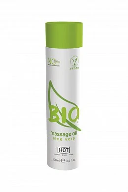Массажное масло Hot Bio Massage oil aloe vera 100 мл — фото 2