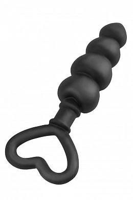 Втулка анальная Beaded Luv Probe черная 15 см — фото 2