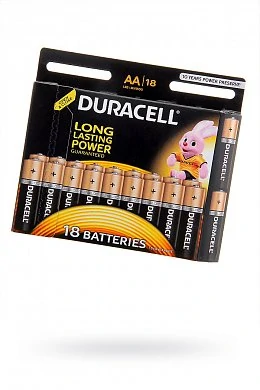 Пальчиковые батарейки типа АА Duracell LR6 BL 18 шт — купить в секс-шопе LoveDoctor