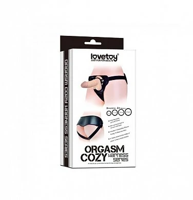 Страпон на трусиках Lovetoy Orgasm cozy черный — фото 4