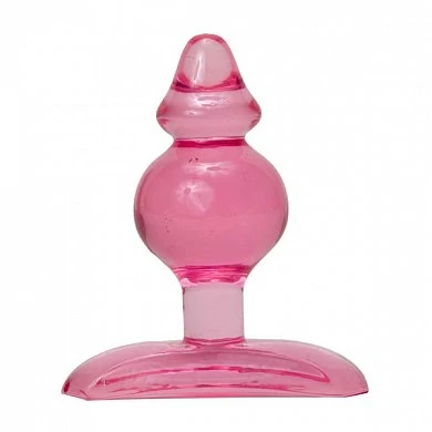 Анальная втулка Li`L Gum Drops - Droplet Pink — купить в секс-шопе LoveDoctor