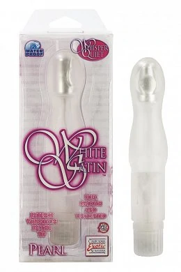 Вибромассажер White Satin™ - Pearl белый 15 см — купить в секс-шопе LoveDoctor