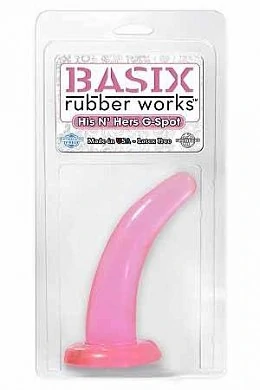 Анальная пробка розовая BASIX 4.5" — купить в секс-шопе LoveDoctor