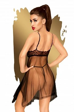 Пеньюар Penthouse Naughty doll с трусиками черный L/XL — фото 2