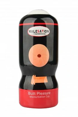 Мастурбатор анус в колбе Malesation Butt Pleasure телесный — фото 4