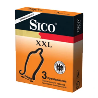 Презерватив Sico XXL увеличенного размера 3 шт — купить в секс-шопе LoveDoctor