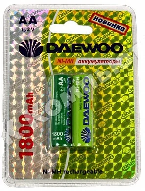 Аккумулятор Daewoo AA 180 mAh Ni-Mh BL-2 — купить в секс-шопе LoveDoctor