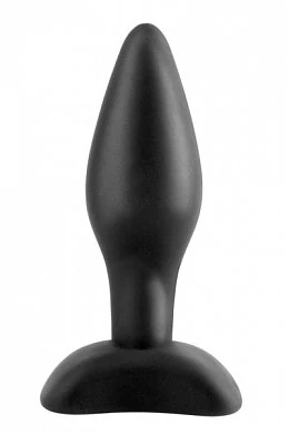 Минивтулка анальная Mini Silicone Plug черная — фото 2