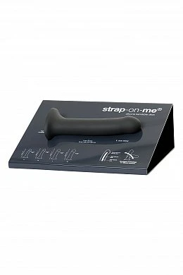 Страпон на присоске Strap-on-me черный 19 см + дисплей — фото 2