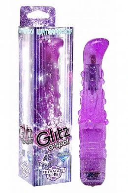 Водонепроницаемый вибратор фиолетового цвета для стимуляции точки G. 