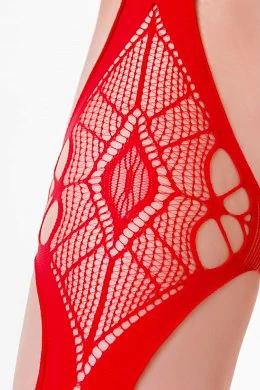 Костюм-сетка Passion Erotic line красный OS — фото 6