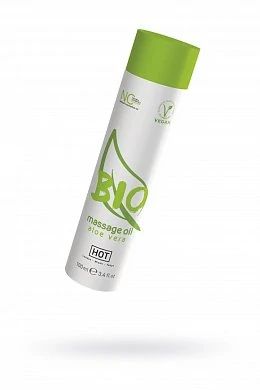 Массажное масло Hot Bio Massage oil aloe vera 100 мл — купить в секс-шопе LoveDoctor