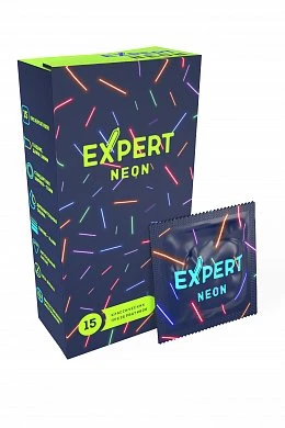 Презервативы Expert Neon светящиеся в темноте №15 — купить в секс-шопе LoveDoctor