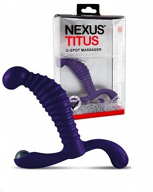 Своим ребристым стержнем и головкой в форме камушка Nexus Titus стимулирует весь анальный канал,