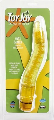 Вибратор Miss Samba оранжево-желтый — купить в секс-шопе LoveDoctor