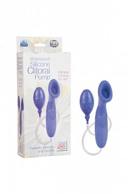 Помпа Waterproof Silicone Clitoral Pumps с вибрацией фиолетовая — купить в секс-шопе LoveDoctor