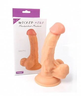 Фаллоимитатор с присоской Wicked Hero телесный 13 см — купить в секс-шопе LoveDoctor