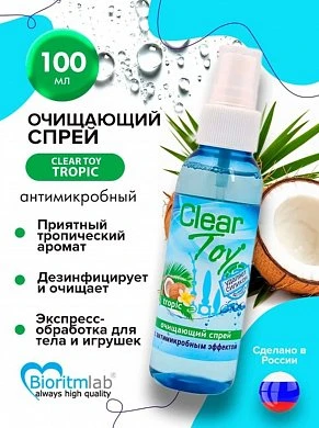 Очищающий спрей Clear Toy с ароматом тропических фруктов 100 мл — купить в секс-шопе LoveDoctor