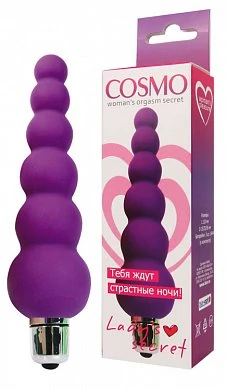Вибромассажер Cosmo фиолетовый 12 см — купить в секс-шопе LoveDoctor