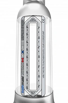 Гидронасос для увеличения члена Bathmate Hydromax X30 Crystal 30 см — фото 13