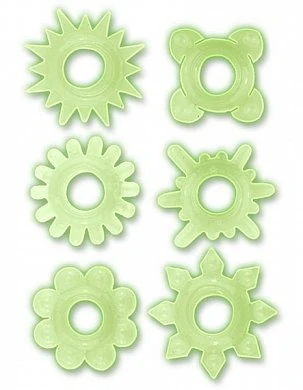 Набор из 6 прозрачных эрекционных колец