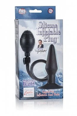 Анальная пробка-расширитель Dr. Joel Kaplan Silicone Inflatable Plug черная — купить в секс-шопе LoveDoctor