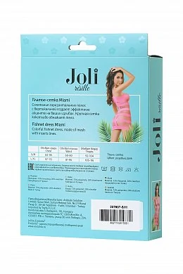 Платье-сетка Joli Miami розовое S/M — фото 9