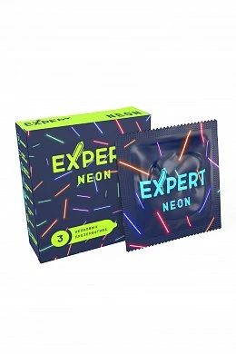 Презервативы Expert Neon светящиеся в темноте №3 — купить в секс-шопе LoveDoctor